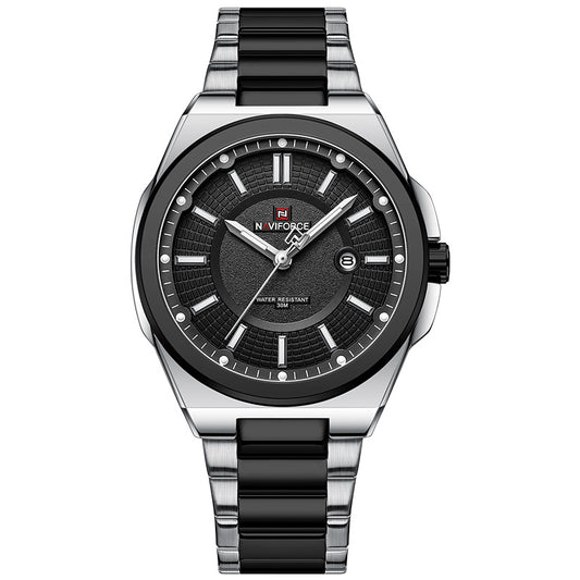 Elegant And Simple Men's Steel Band Watch