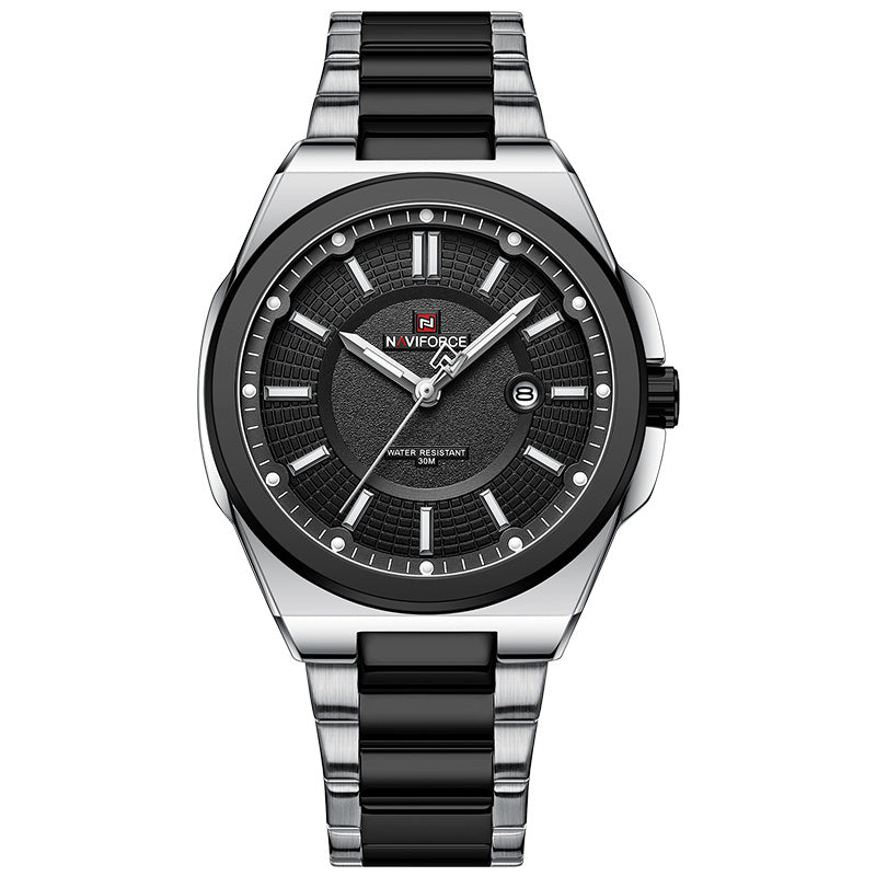 Elegant And Simple Men's Steel Band Watch