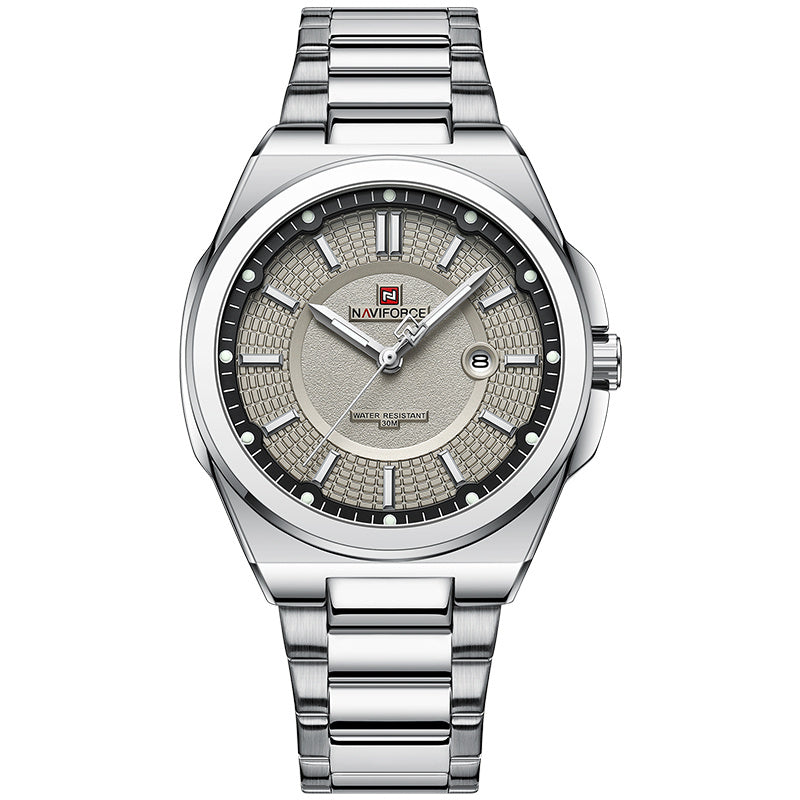 Elegant And Simple Men's Steel Band Watch